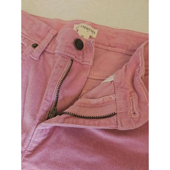Pink Corduroy Pants J Crews Crewcuts Girls Size 12 Classic Back To School Fit - Picture 7 of 8